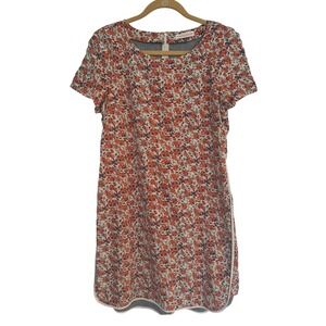 Rebecca Taylor Multicolor  Floral-print Silk Mini Dress size 8